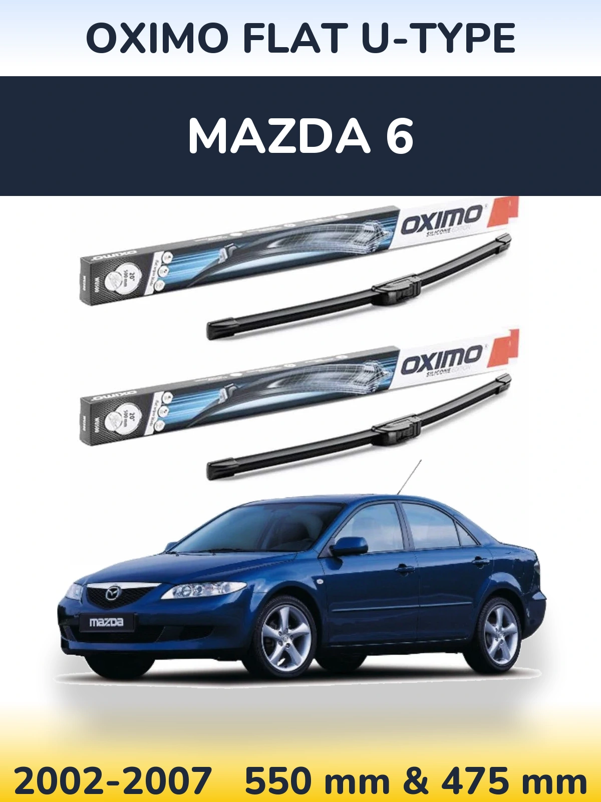 Ștergătoare Oximo Flat U-type pentru Mazda 6