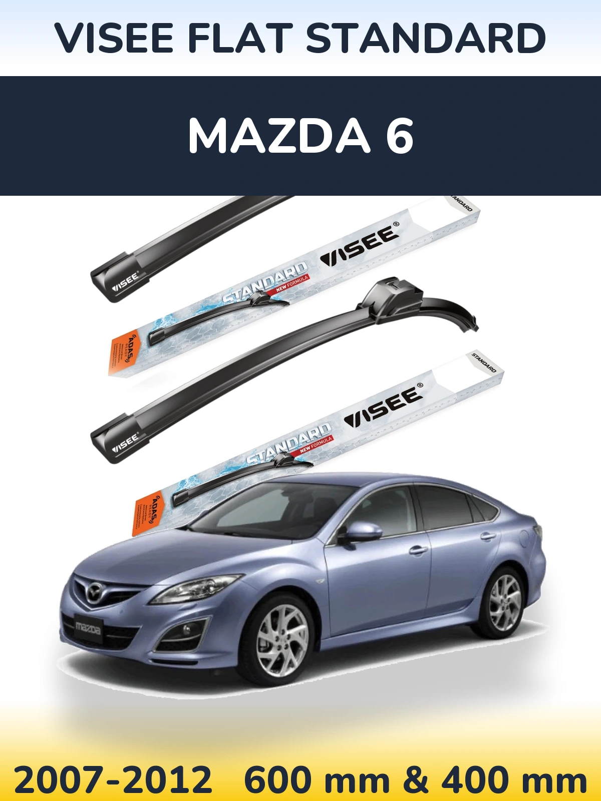 Ștergătoare VISEE FLAT STANDARD pentru Mazda 6