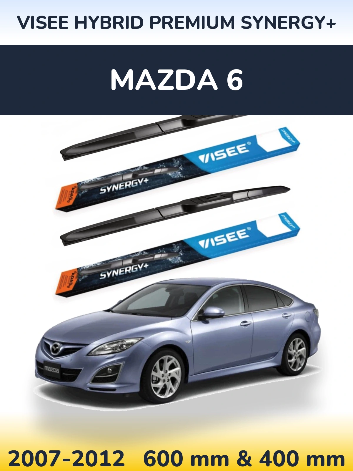 Ștergătoare VISEE HYBRID PREMIUM SYNERGY+ pentru Mazda 6