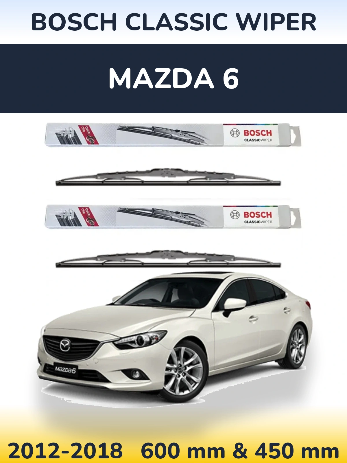 Ștergătoare BOSCH Classic Wiper pentru Mazda 6