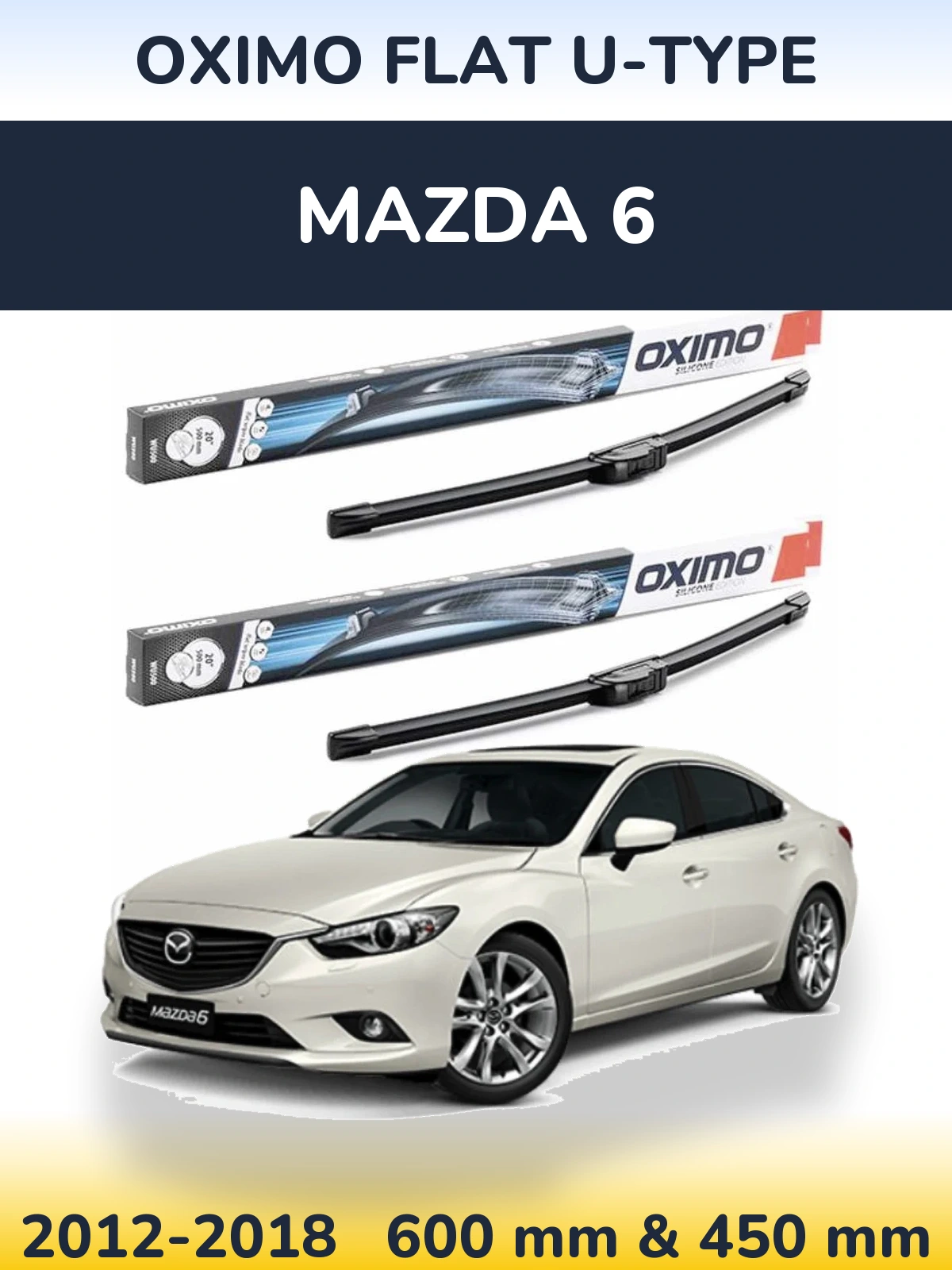 Ștergătoare Oximo Flat U-type pentru Mazda 6