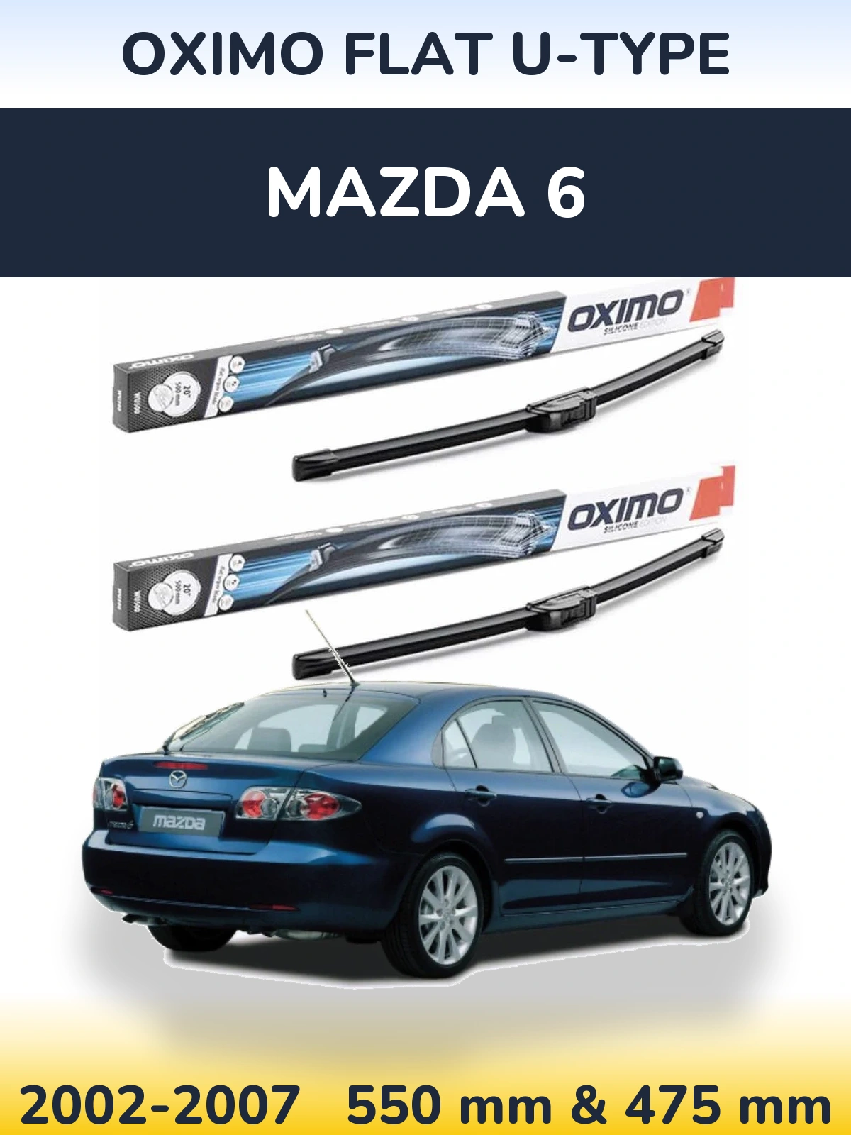 Ștergătoare Oximo Flat U-type pentru Mazda 6
