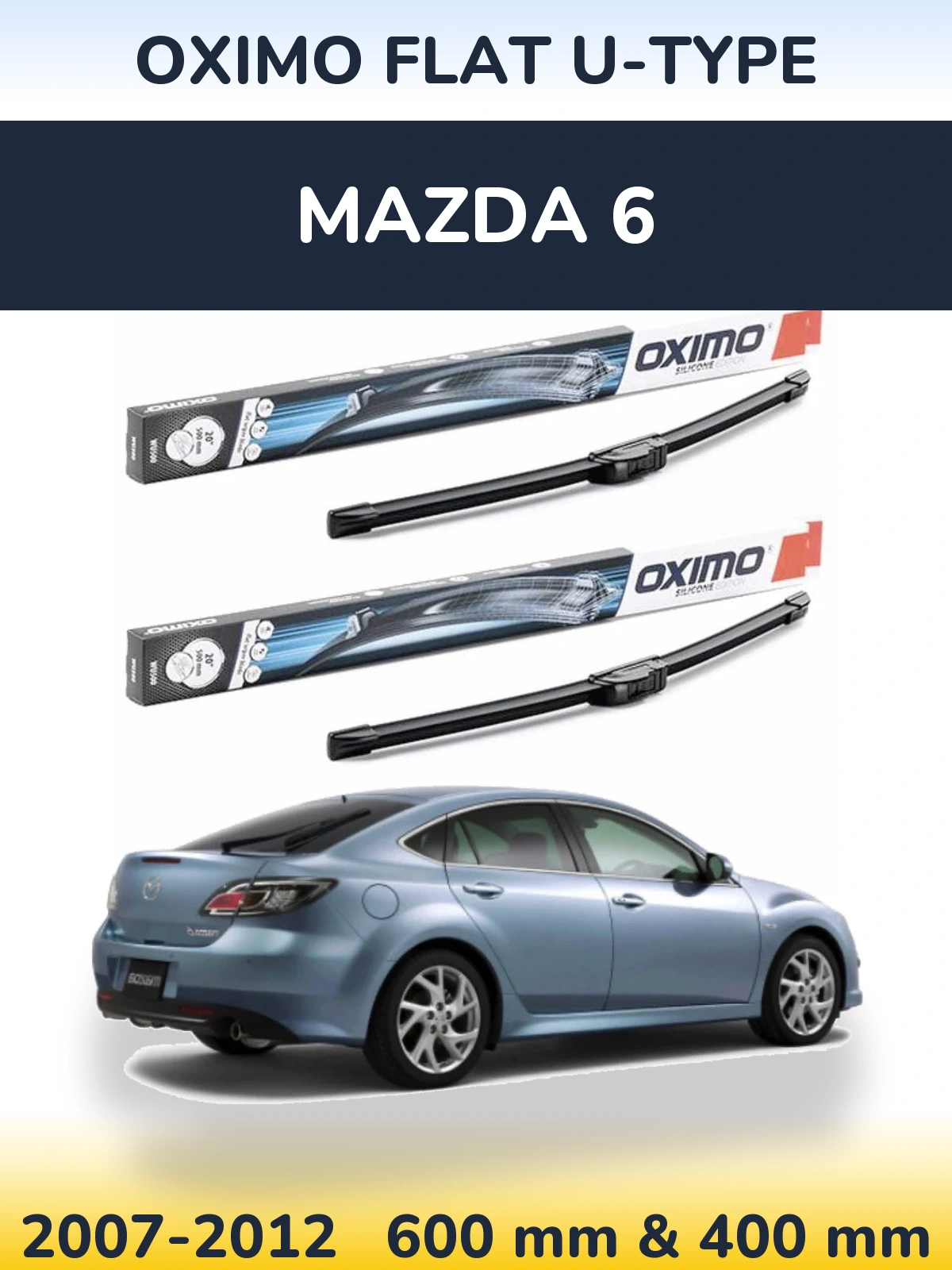 Ștergătoare Oximo Flat U-type pentru Mazda 6