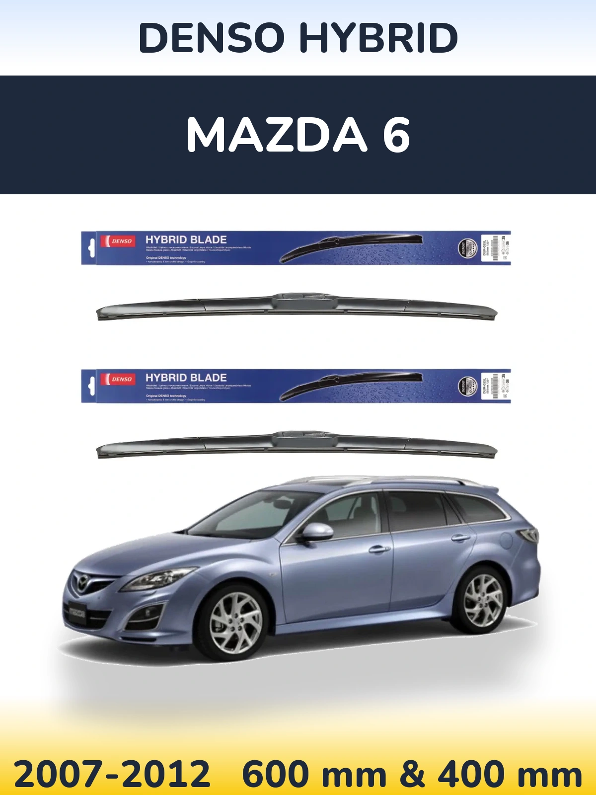 Ștergătoare Denso Hybrid pentru Mazda 6