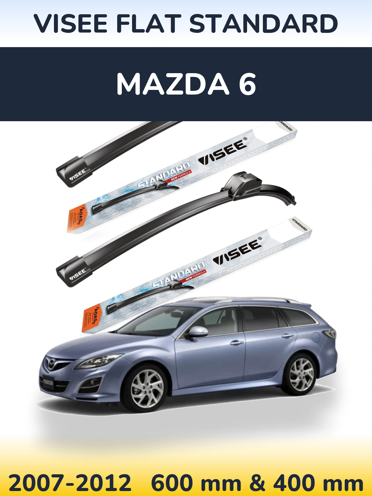 Ștergătoare VISEE FLAT STANDARD pentru Mazda 6