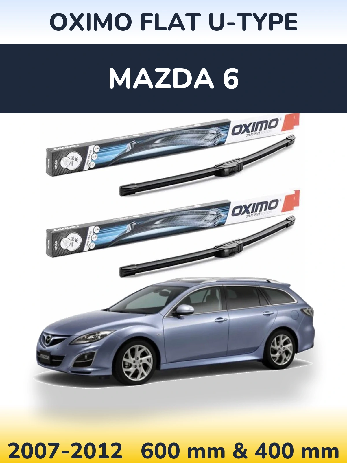 Ștergătoare Oximo Flat U-type pentru Mazda 6