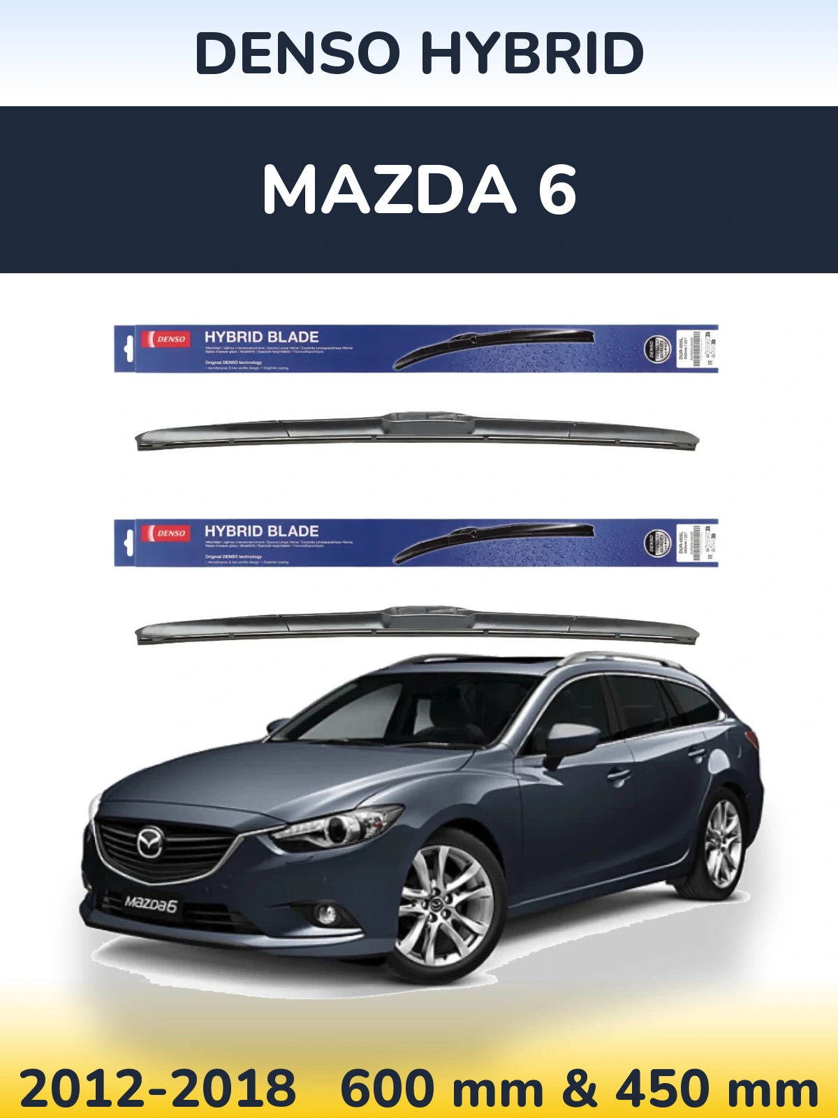 Ștergătoare Denso Hybrid pentru Mazda 6