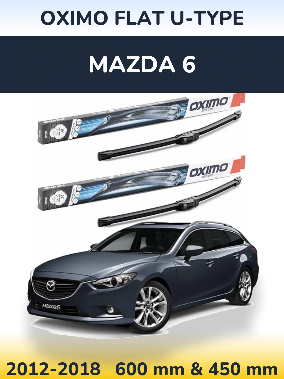 Ștergătoare Oximo Flat U-type pentru Mazda 6
