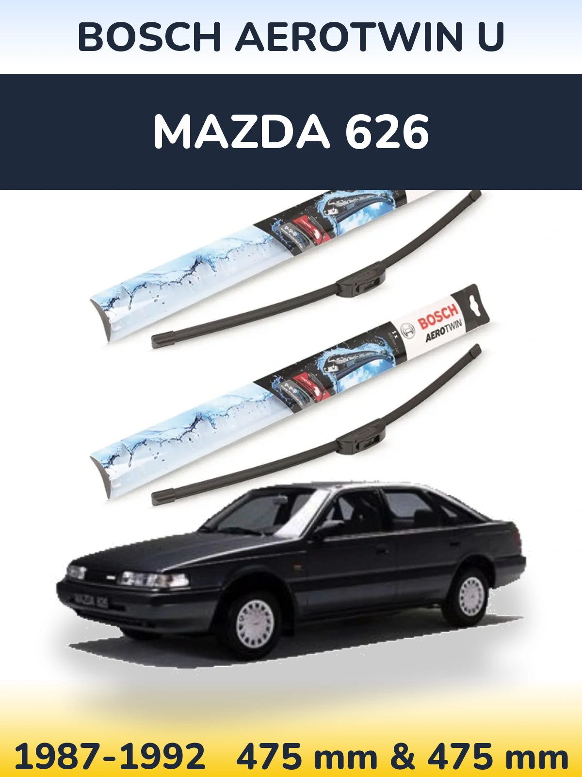 Ștergătoare BOSCH AeroTwin U pentru Mazda 626
