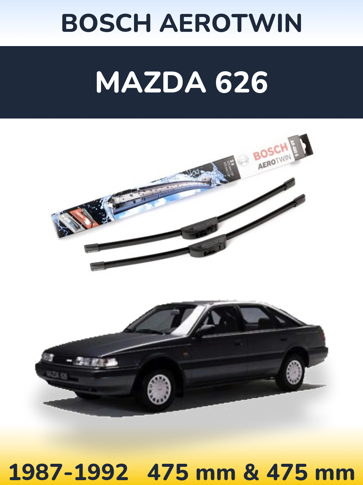 Ștergătoare BOSCH AeroTwin pentru Mazda 626
