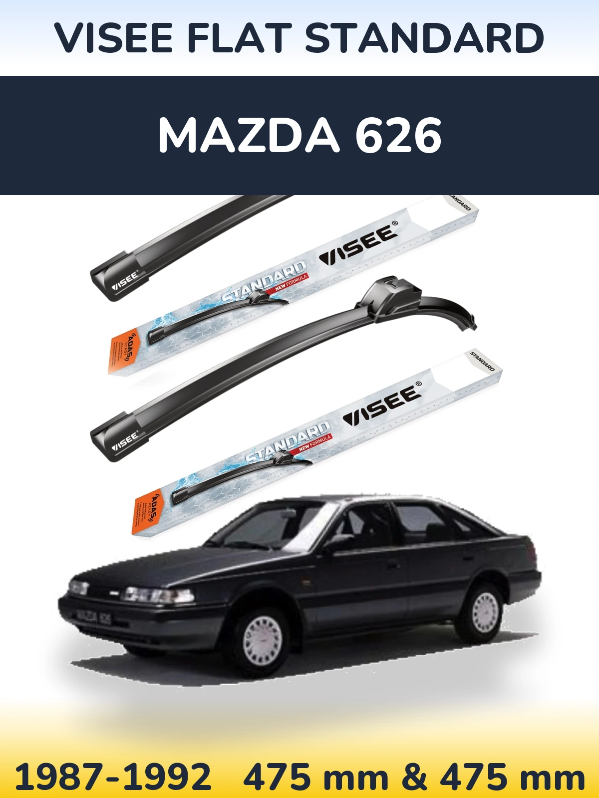 Ștergătoare VISEE FLAT STANDARD pentru Mazda 626