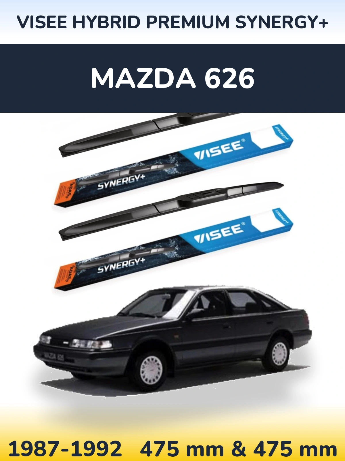 Ștergătoare VISEE HYBRID PREMIUM SYNERGY+ pentru Mazda 626