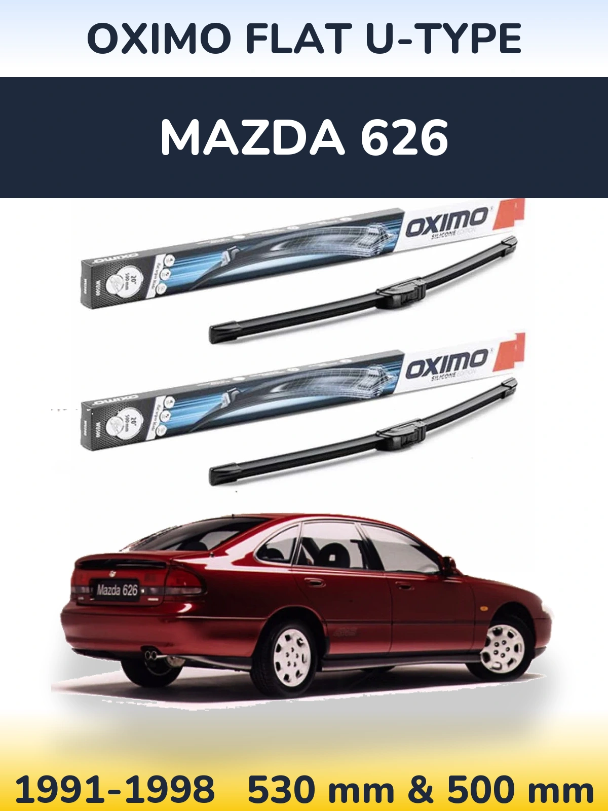 Ștergătoare Oximo Flat U-type pentru Mazda 626