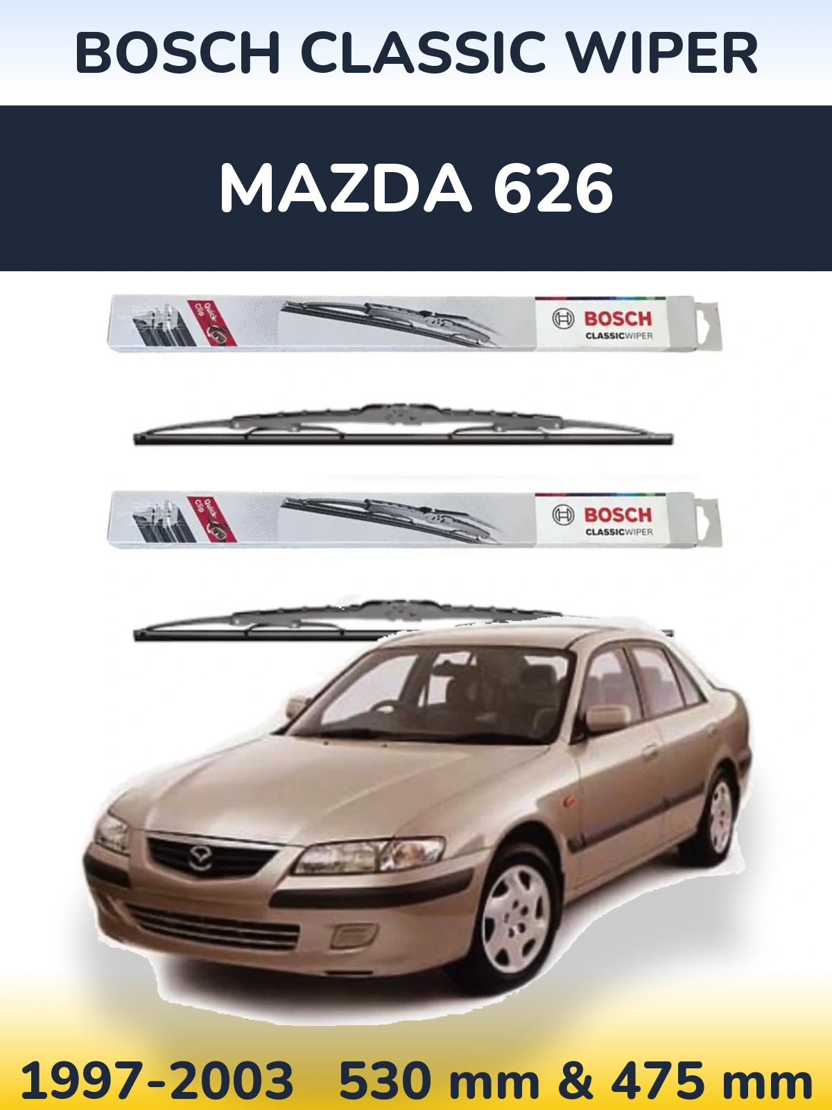 Ștergătoare BOSCH Classic Wiper pentru Mazda 626