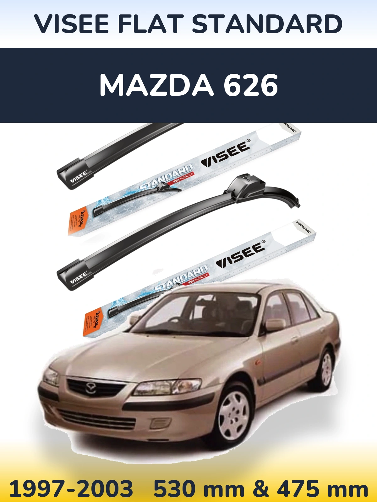 Ștergătoare VISEE FLAT STANDARD pentru Mazda 626