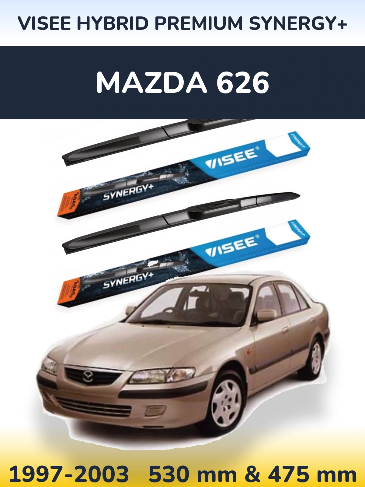 Ștergătoare VISEE HYBRID PREMIUM SYNERGY+ pentru Mazda 626