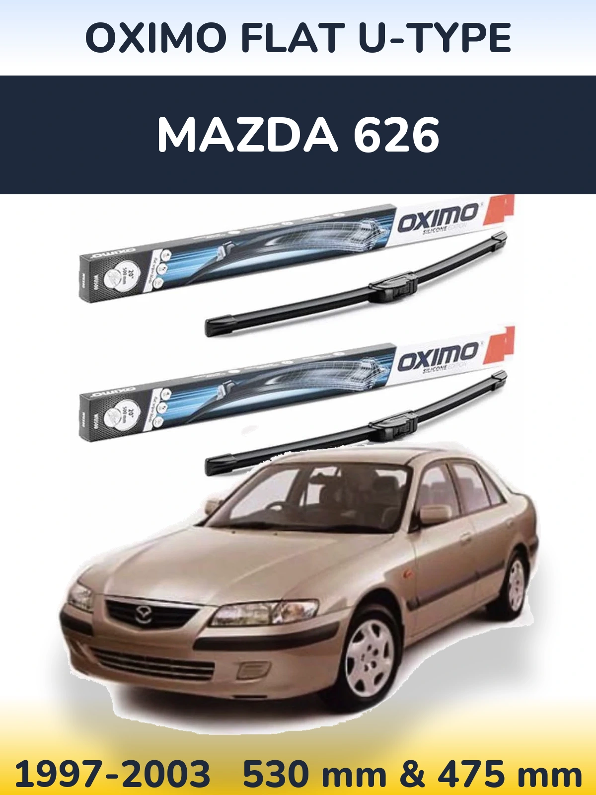 Ștergătoare Oximo Flat U-type pentru Mazda 626