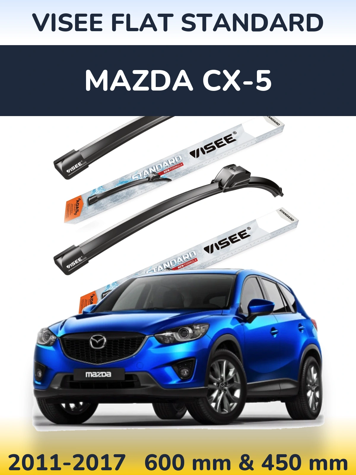 Ștergătoare VISEE FLAT STANDARD pentru Mazda CX-5