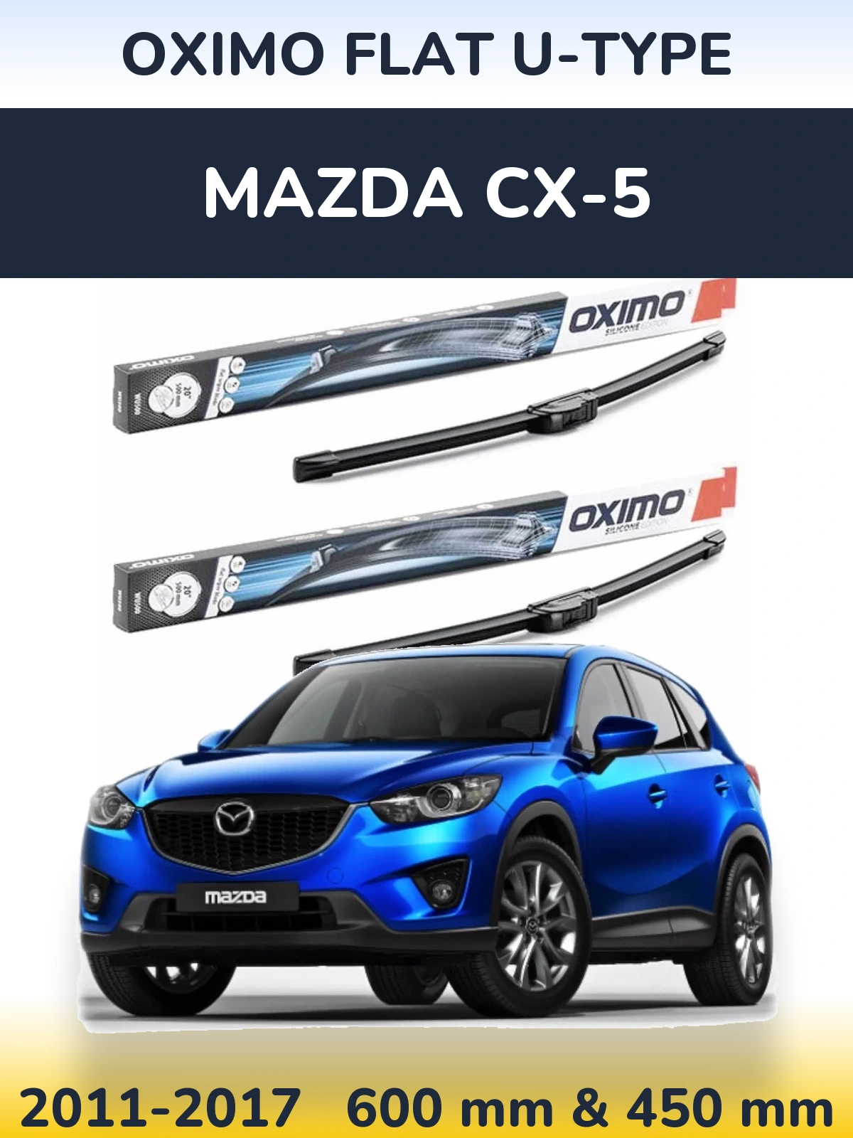 Ștergătoare Oximo Flat U-type pentru Mazda CX-5