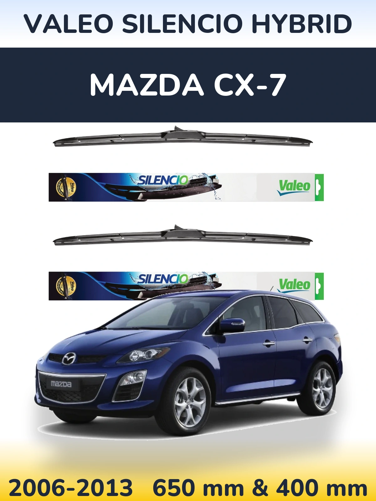 Ștergătoare Valeo Silencio Hybrid pentru Mazda CX-7