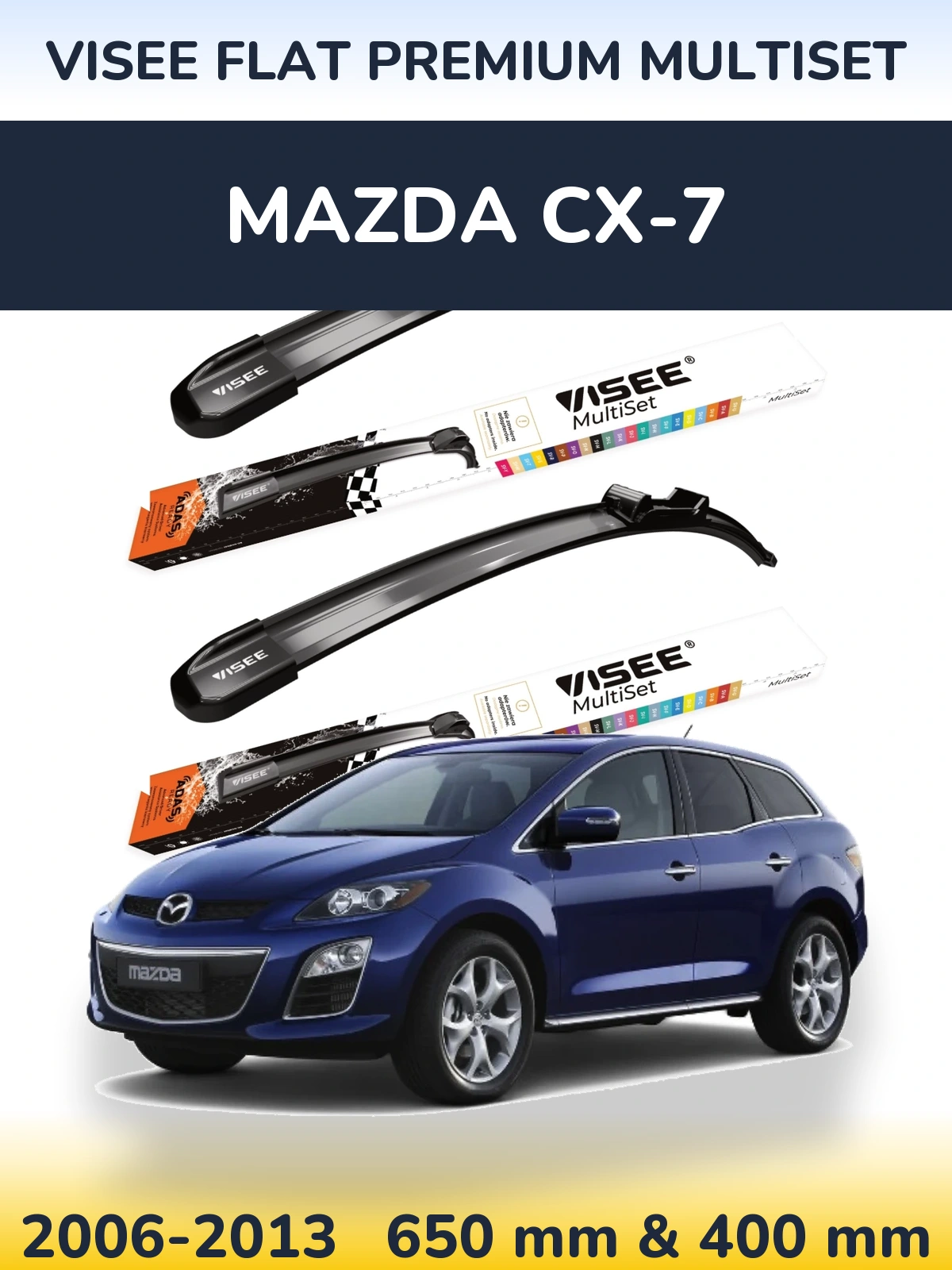 Ștergătoare VISEE FLAT PREMIUM MultiSet pentru Mazda CX-7