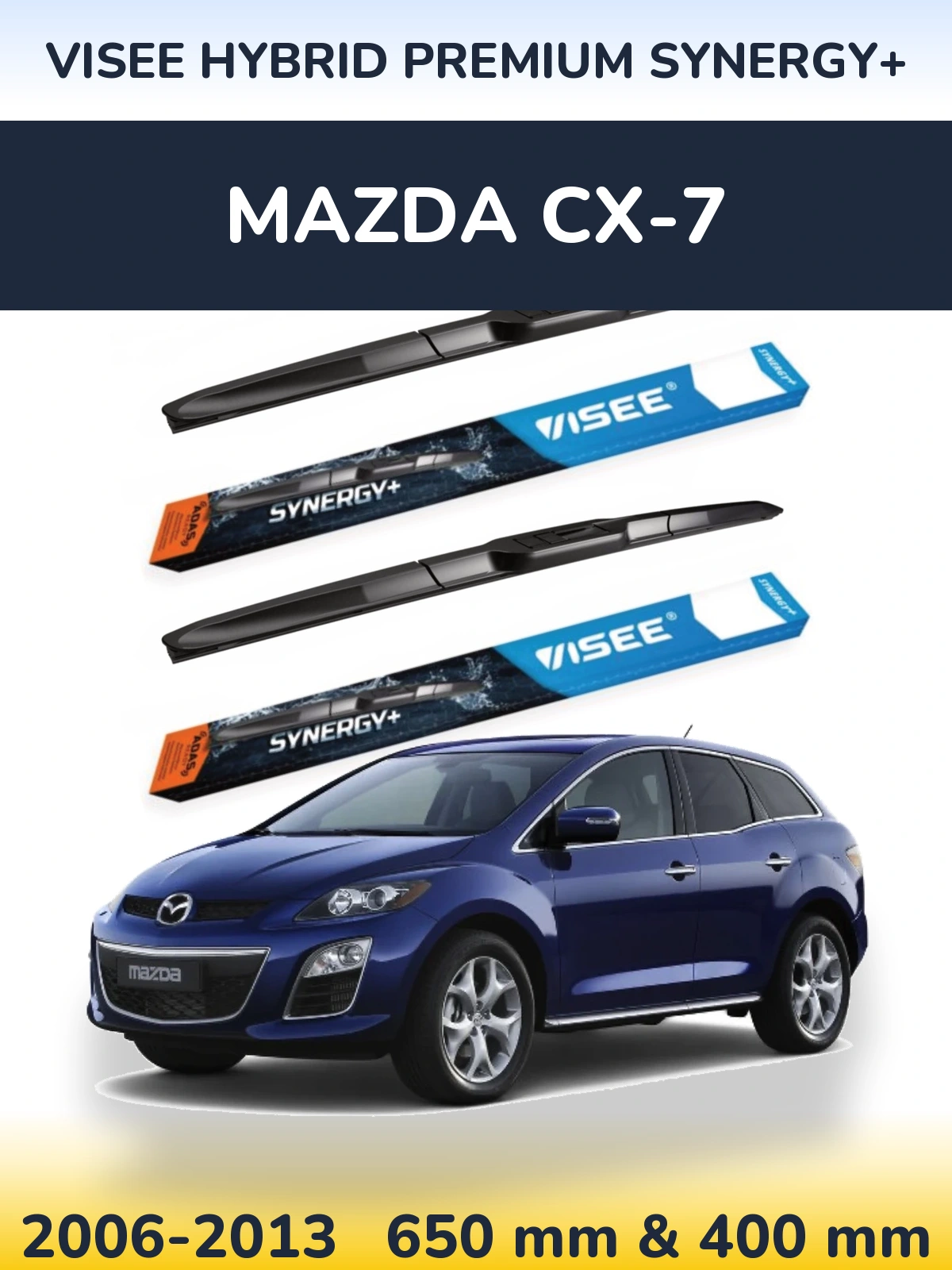 Ștergătoare VISEE HYBRID PREMIUM SYNERGY+ pentru Mazda CX-7