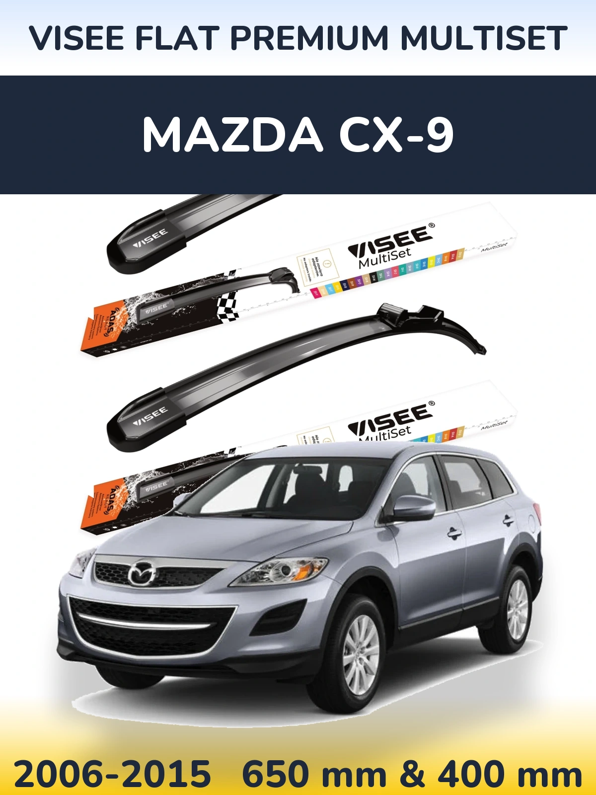 Ștergătoare VISEE FLAT PREMIUM MultiSet pentru Mazda CX-9
