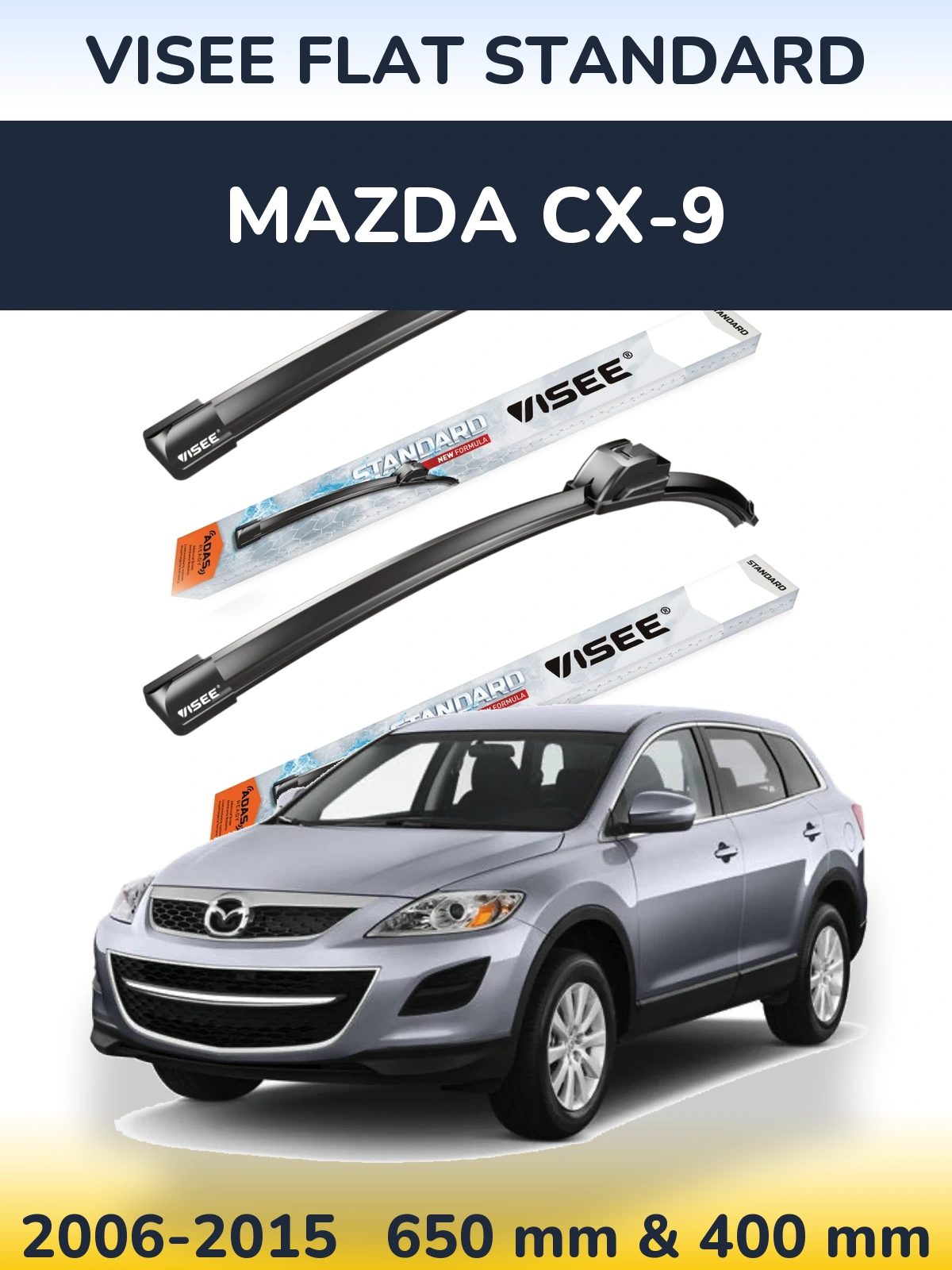 Ștergătoare VISEE FLAT STANDARD pentru Mazda CX-9