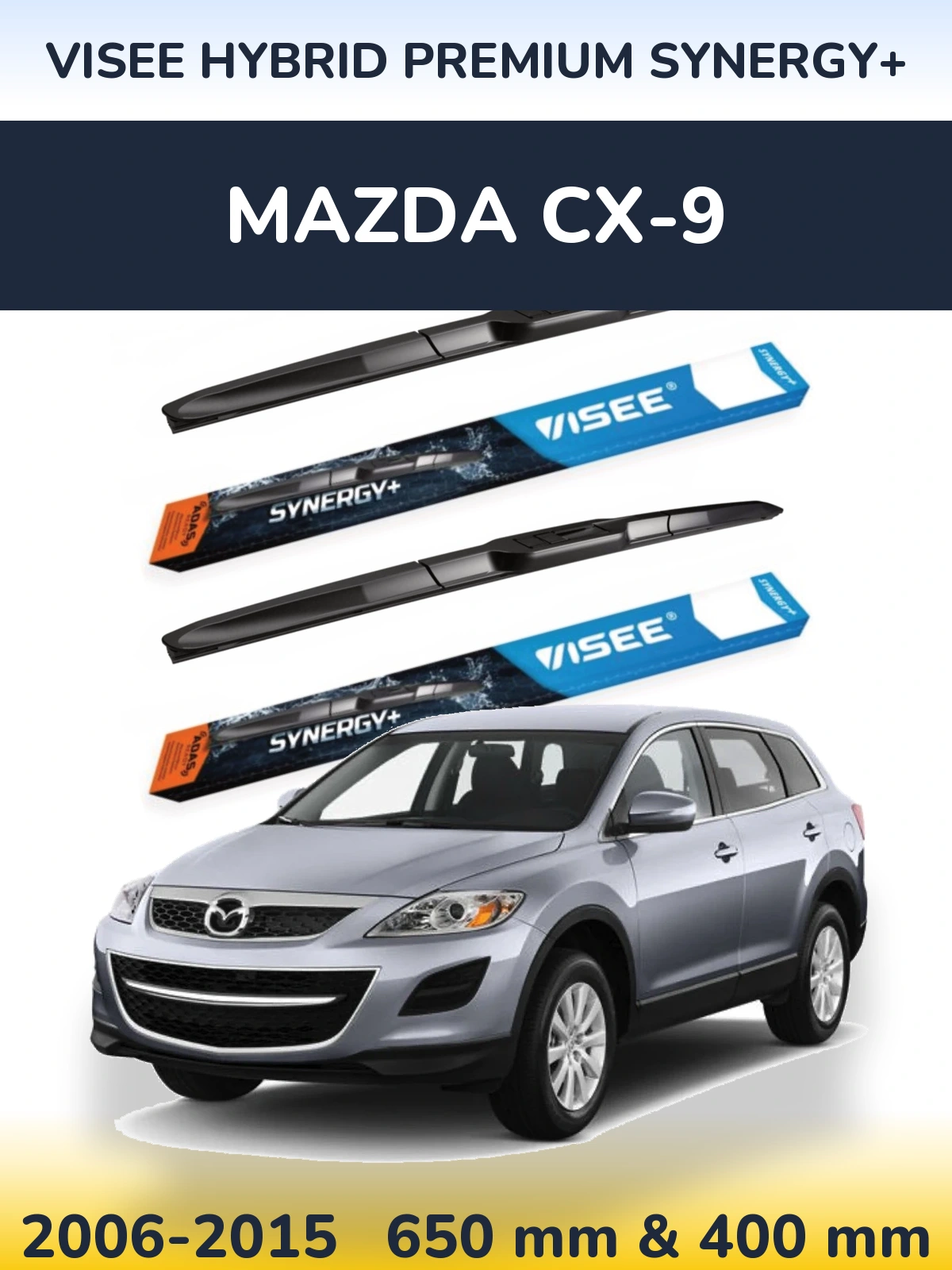 Ștergătoare VISEE HYBRID PREMIUM SYNERGY+ pentru Mazda CX-9
