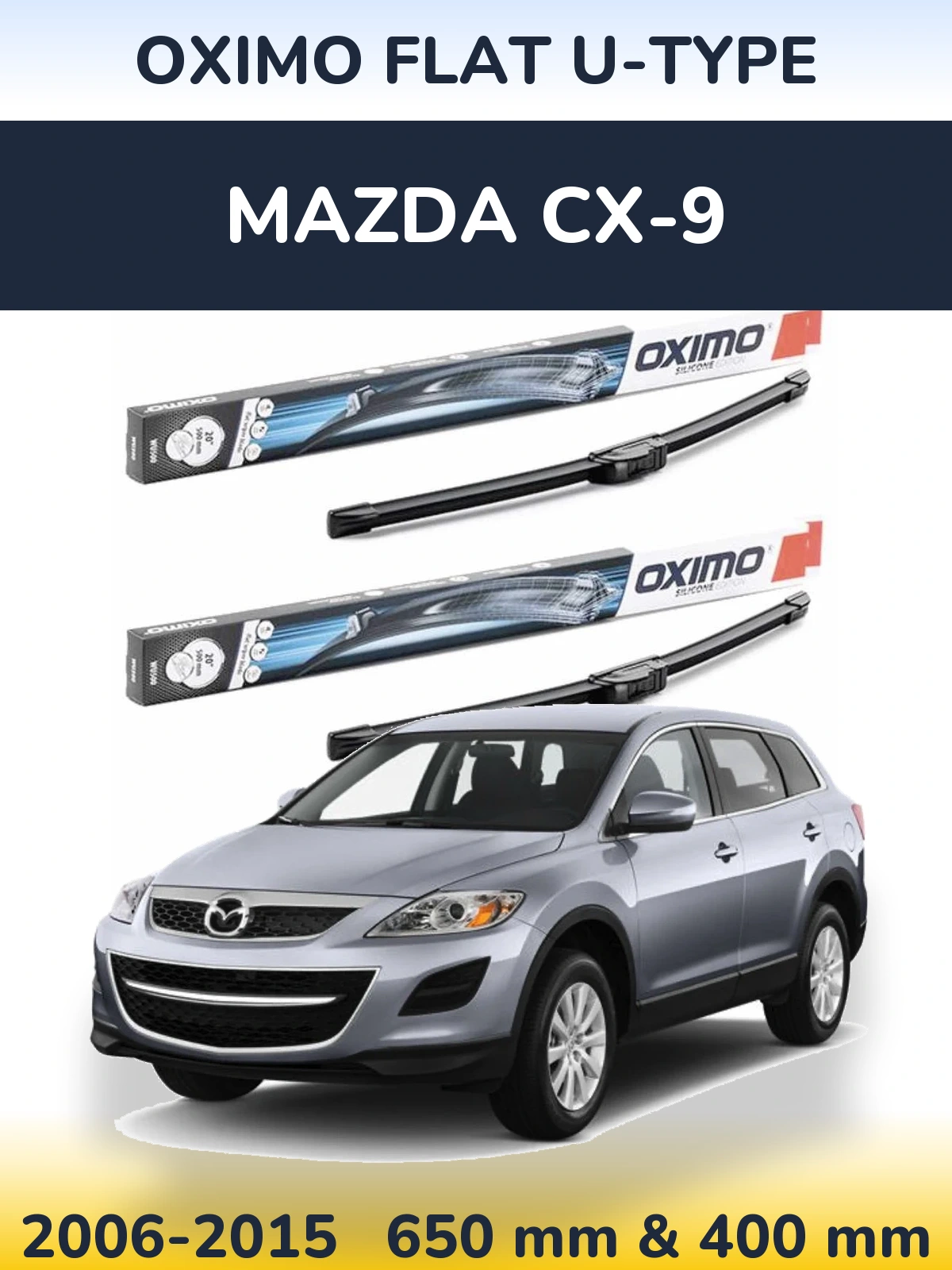 Ștergătoare Oximo Flat U-type pentru Mazda CX-9