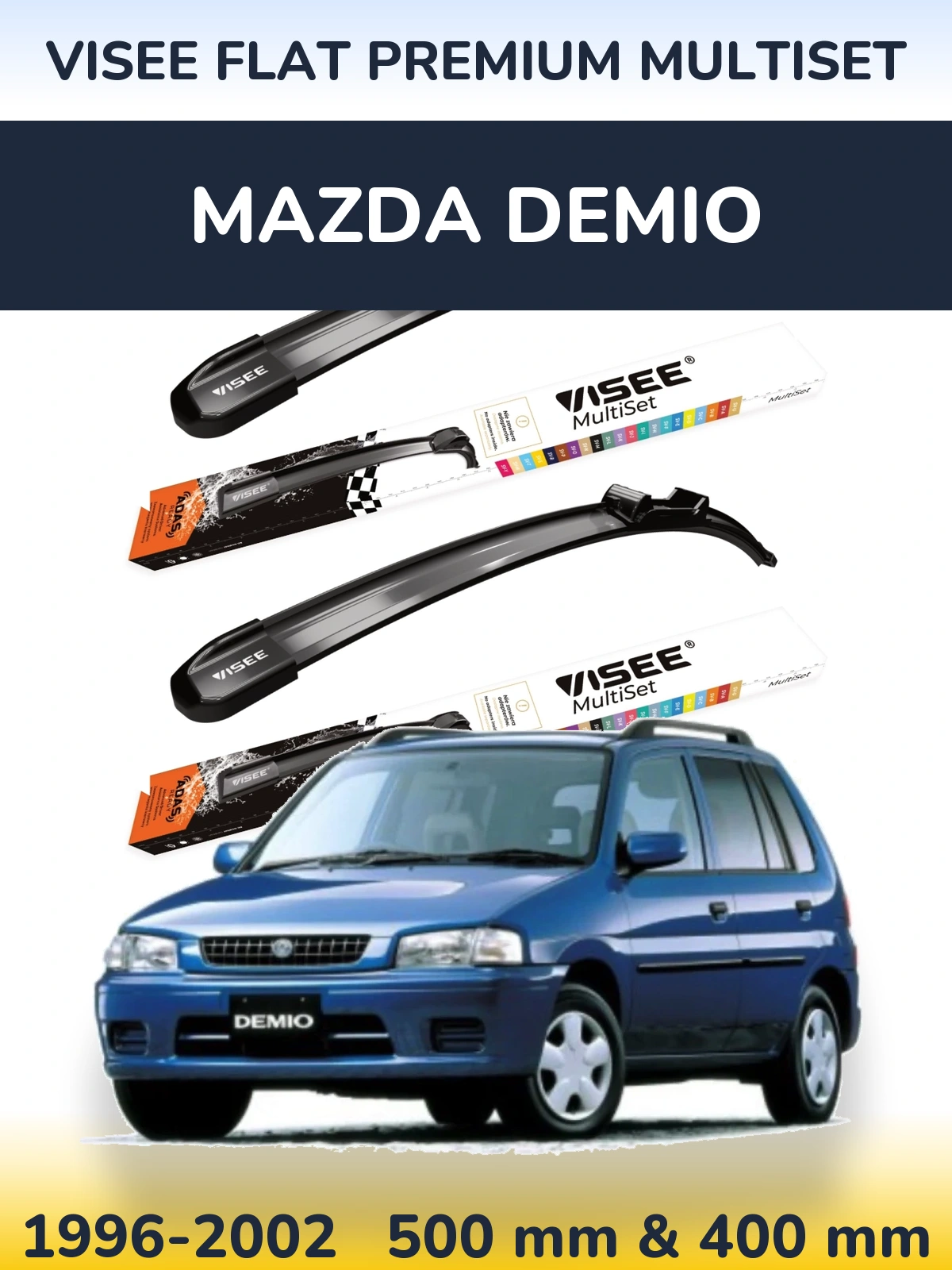Ștergătoare VISEE FLAT PREMIUM MultiSet pentru Mazda Demio
