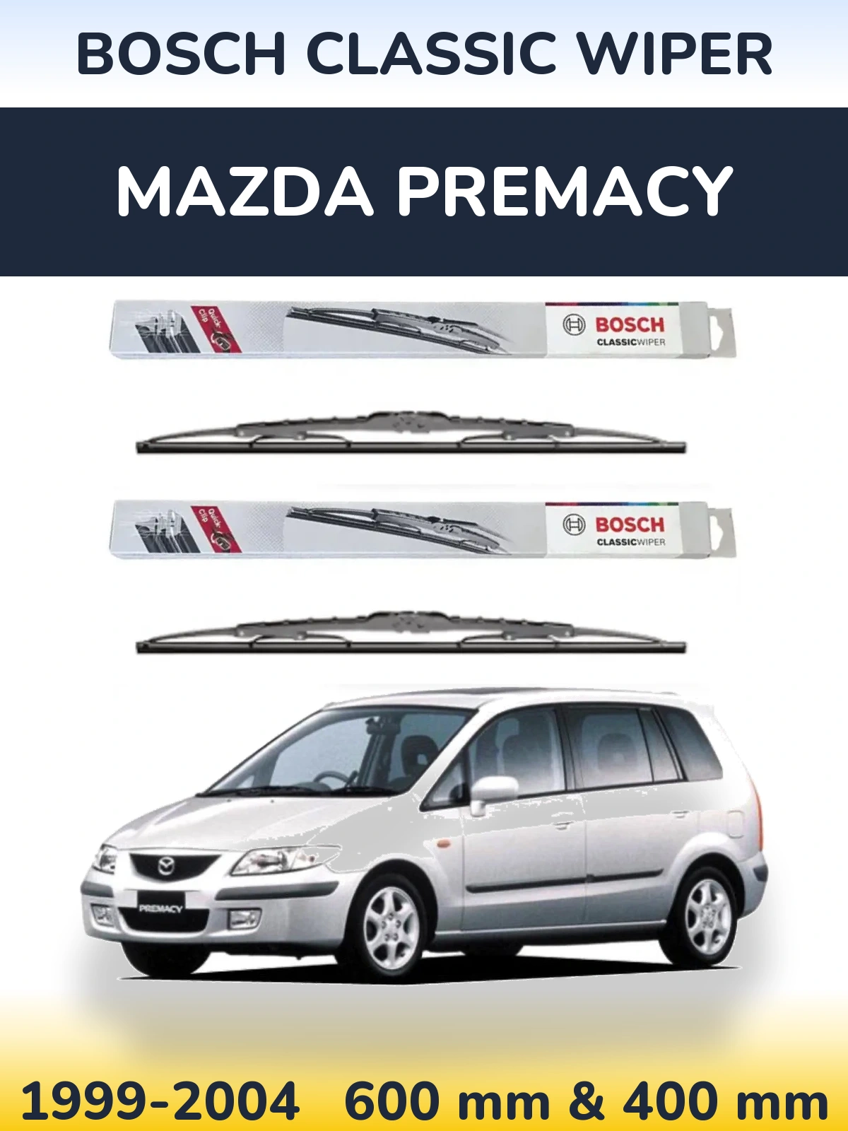 Ștergătoare BOSCH Classic Wiper pentru Mazda Premacy