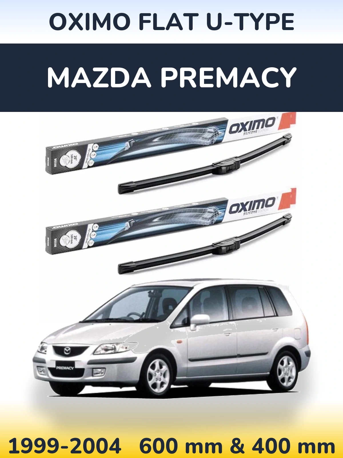 Ștergătoare Oximo Flat U-type pentru Mazda Premacy