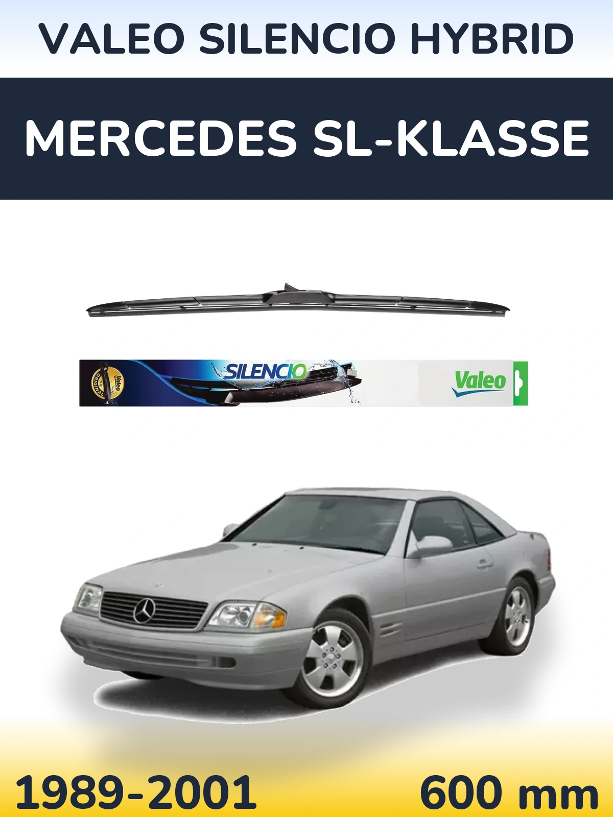 Ștergătoare Valeo Silencio Hybrid pentru Mercedes SL-Klasse