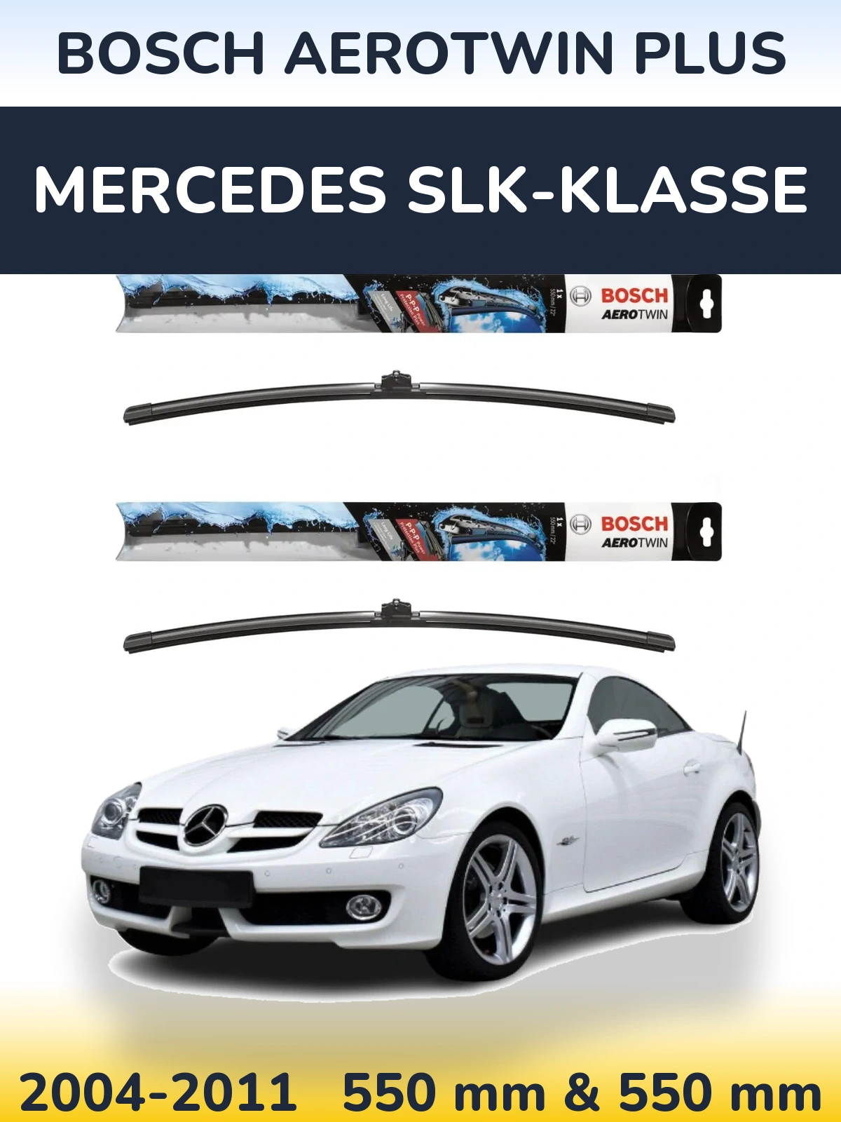 Ștergătoare BOSCH AeroTwin Plus pentru Mercedes SLK-Klasse