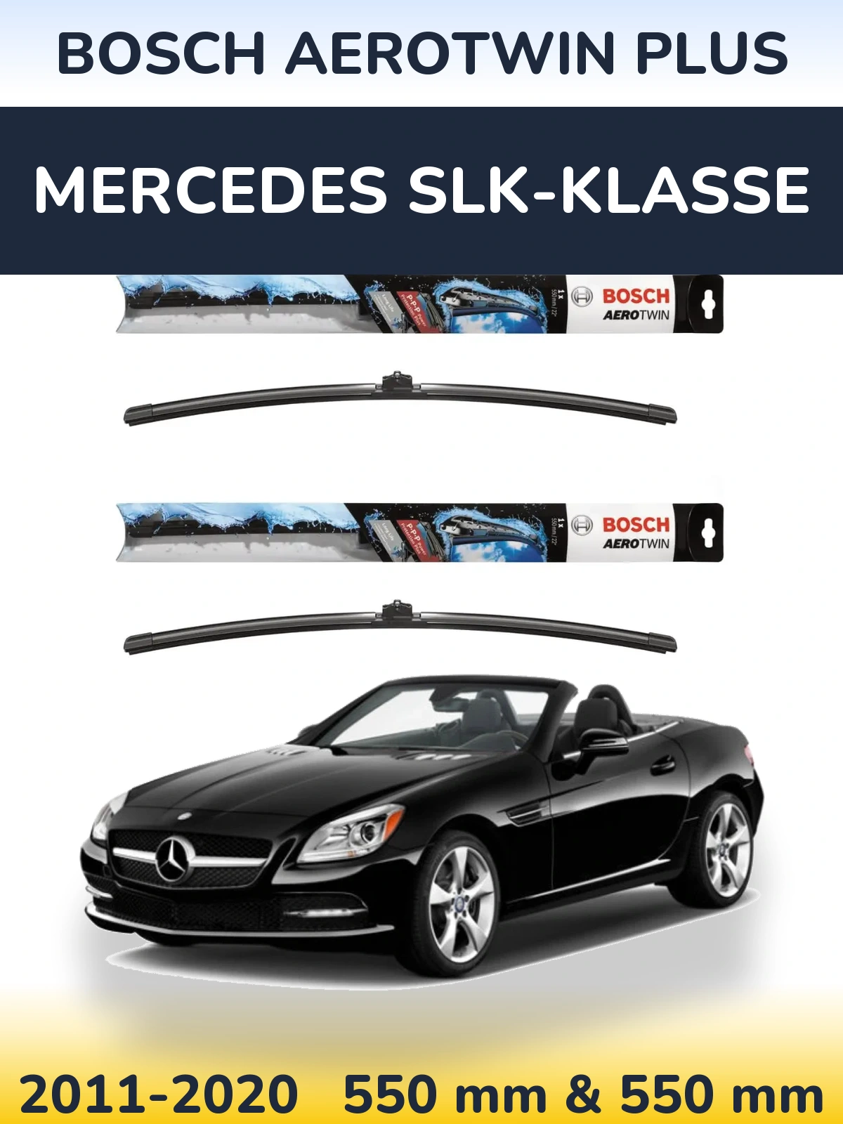 Ștergătoare BOSCH AeroTwin Plus pentru Mercedes SLK-Klasse