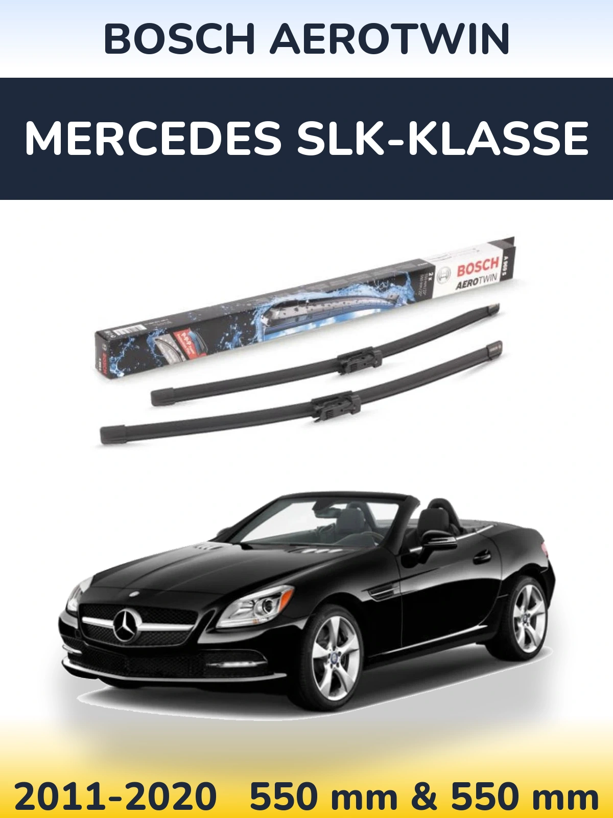 Ștergătoare BOSCH AeroTwin pentru Mercedes SLK-Klasse
