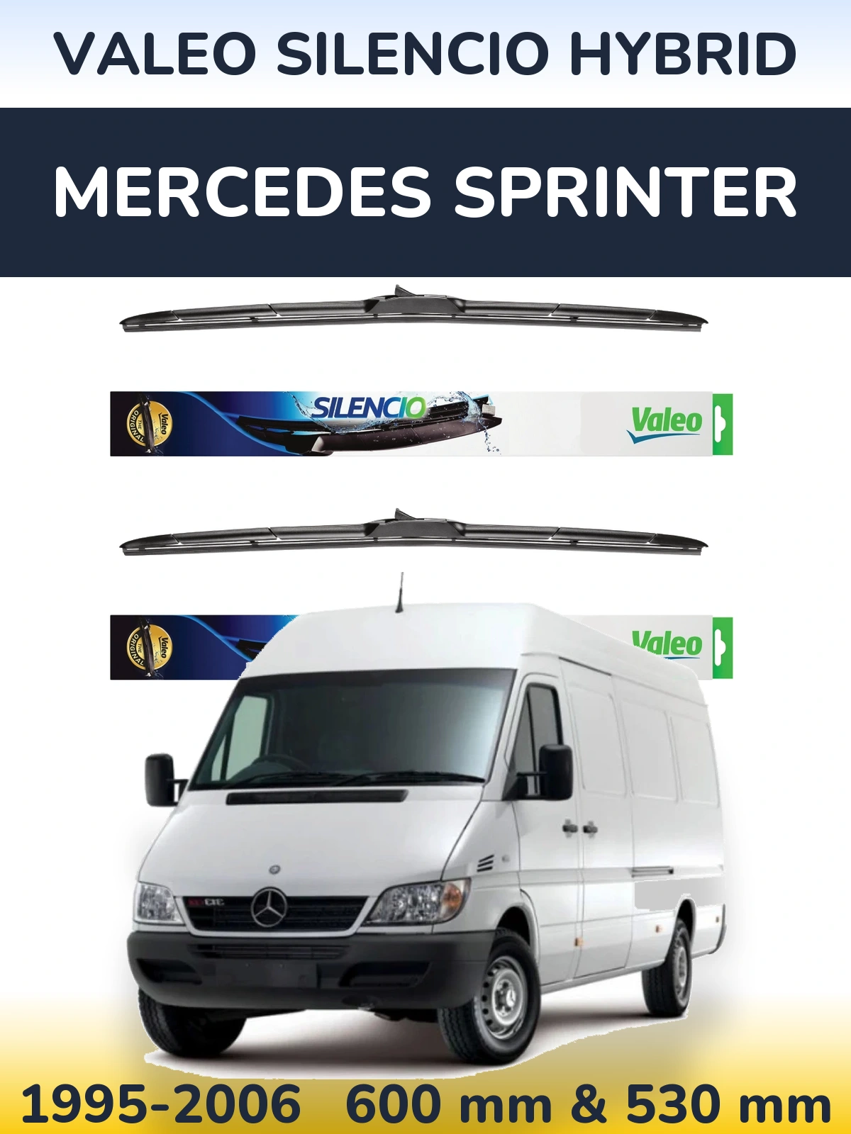 Ștergătoare Valeo Silencio Hybrid pentru Mercedes Sprinter