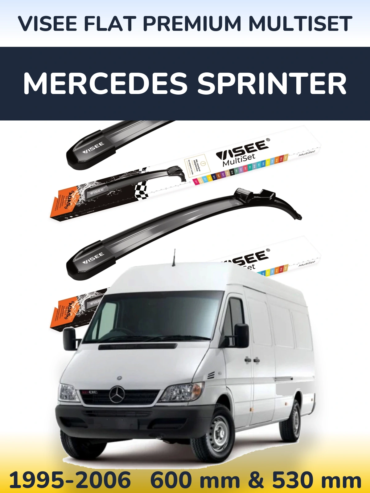 Ștergătoare VISEE FLAT PREMIUM MultiSet pentru Mercedes Sprinter
