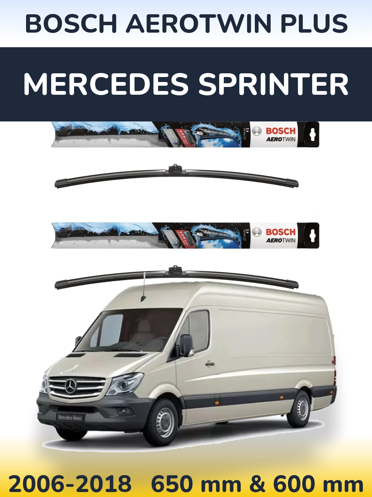 Ștergătoare BOSCH AeroTwin Plus pentru Mercedes Sprinter