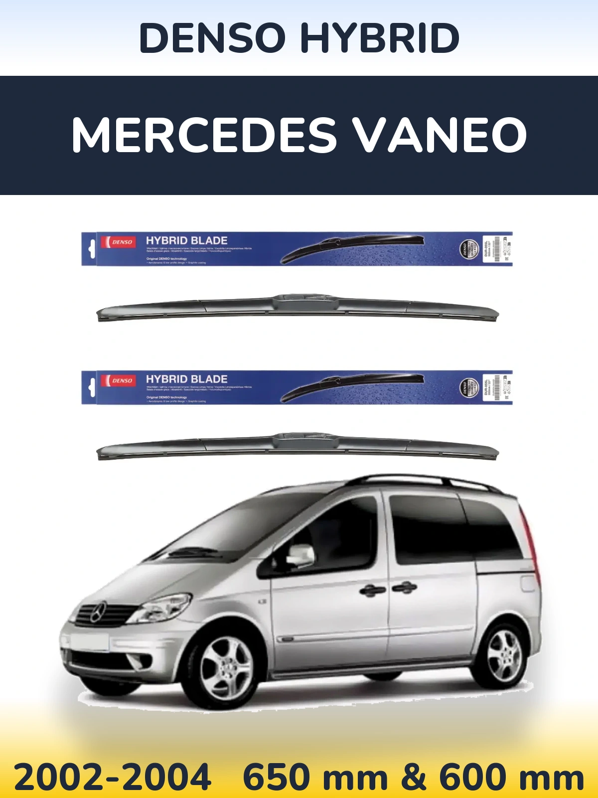 Ștergătoare Denso Hybrid pentru Mercedes Vaneo