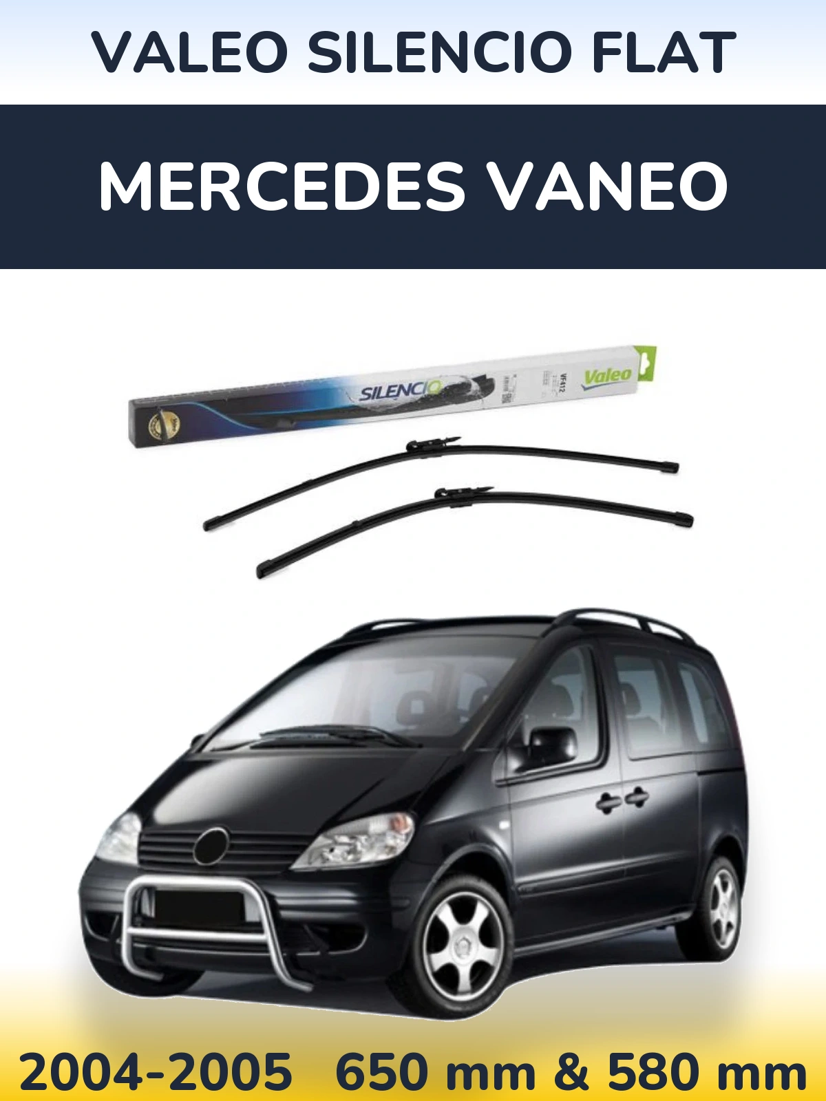 Ștergătoare Valeo Silencio Flat pentru Mercedes Vaneo