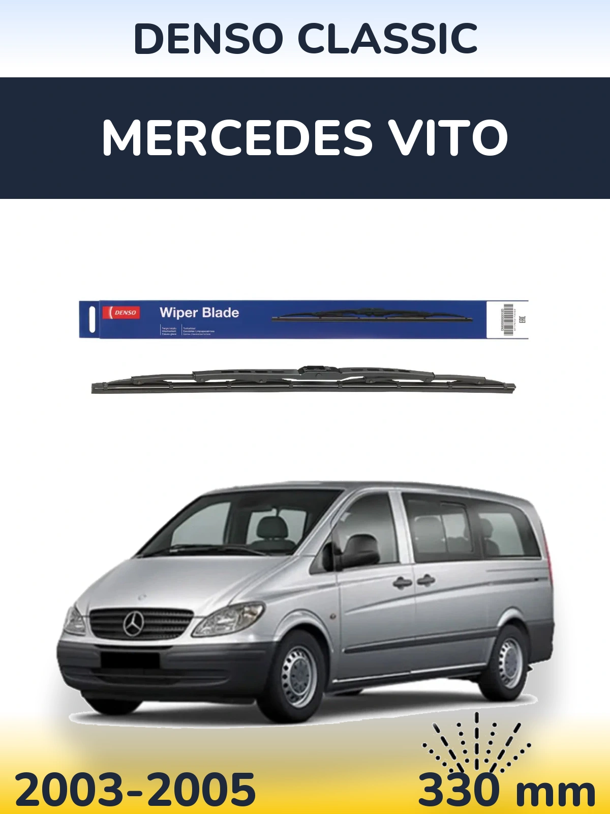 Ștergătoare Denso Classic pentru Mercedes Vito