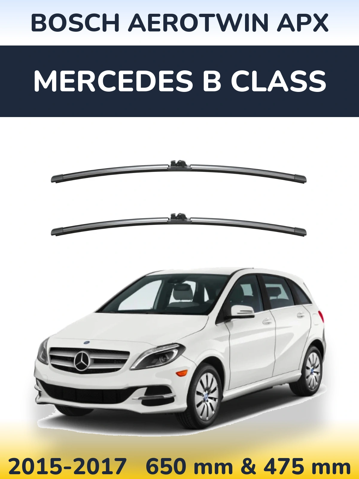 Ștergătoare BOSCH AeroTwin APX pentru Mercedes B Class