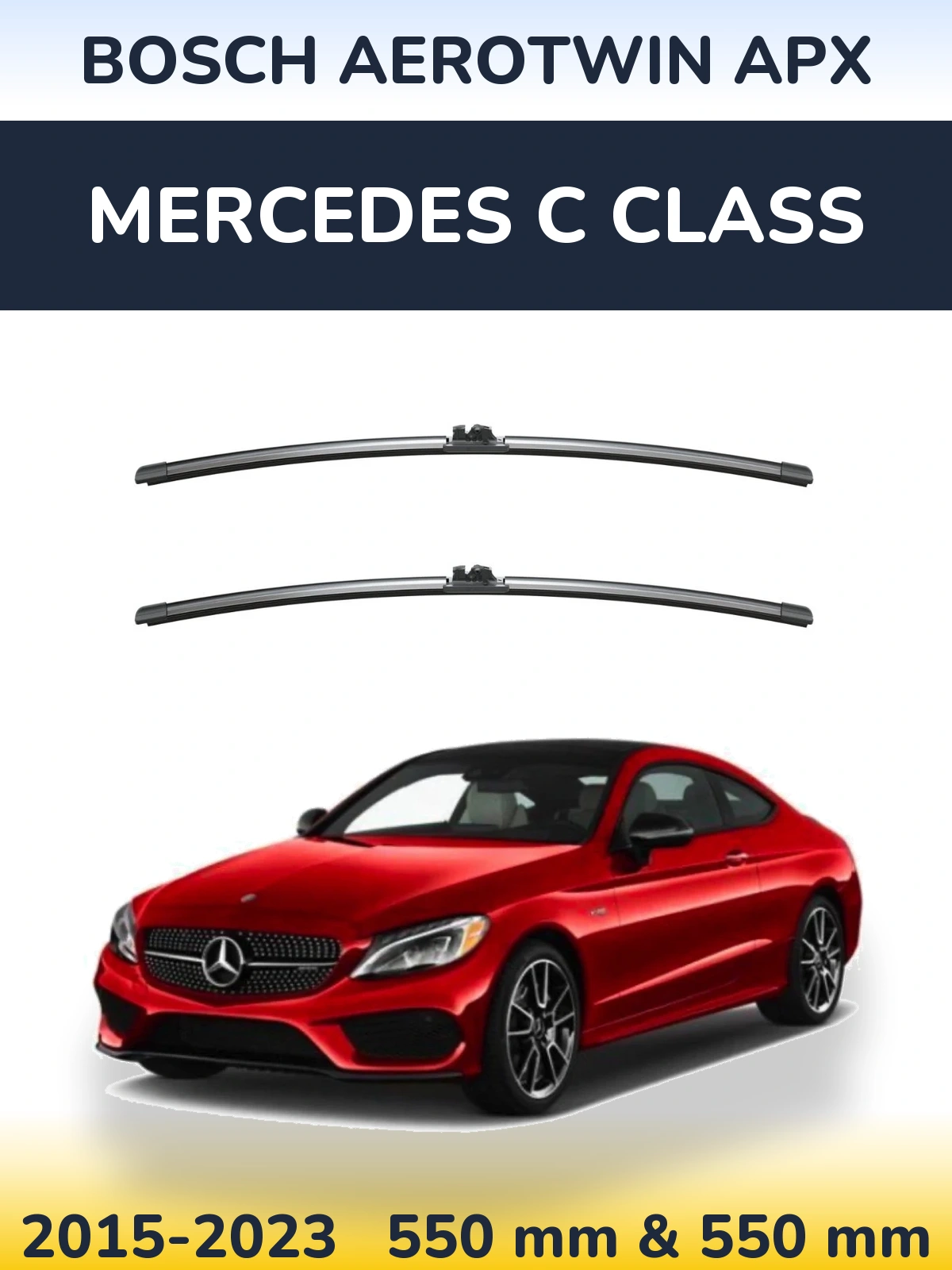Ștergătoare BOSCH AeroTwin APX pentru Mercedes C Class