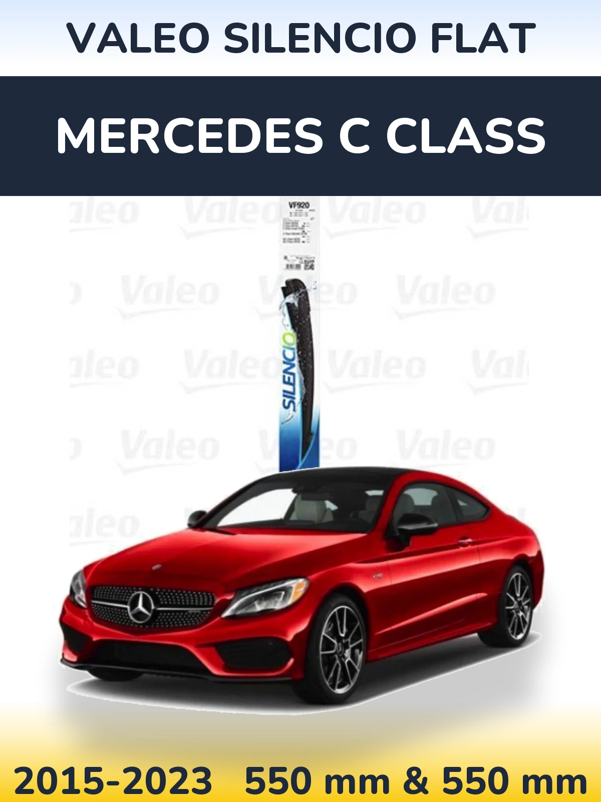 Ștergătoare Valeo Silencio Flat pentru Mercedes C Class