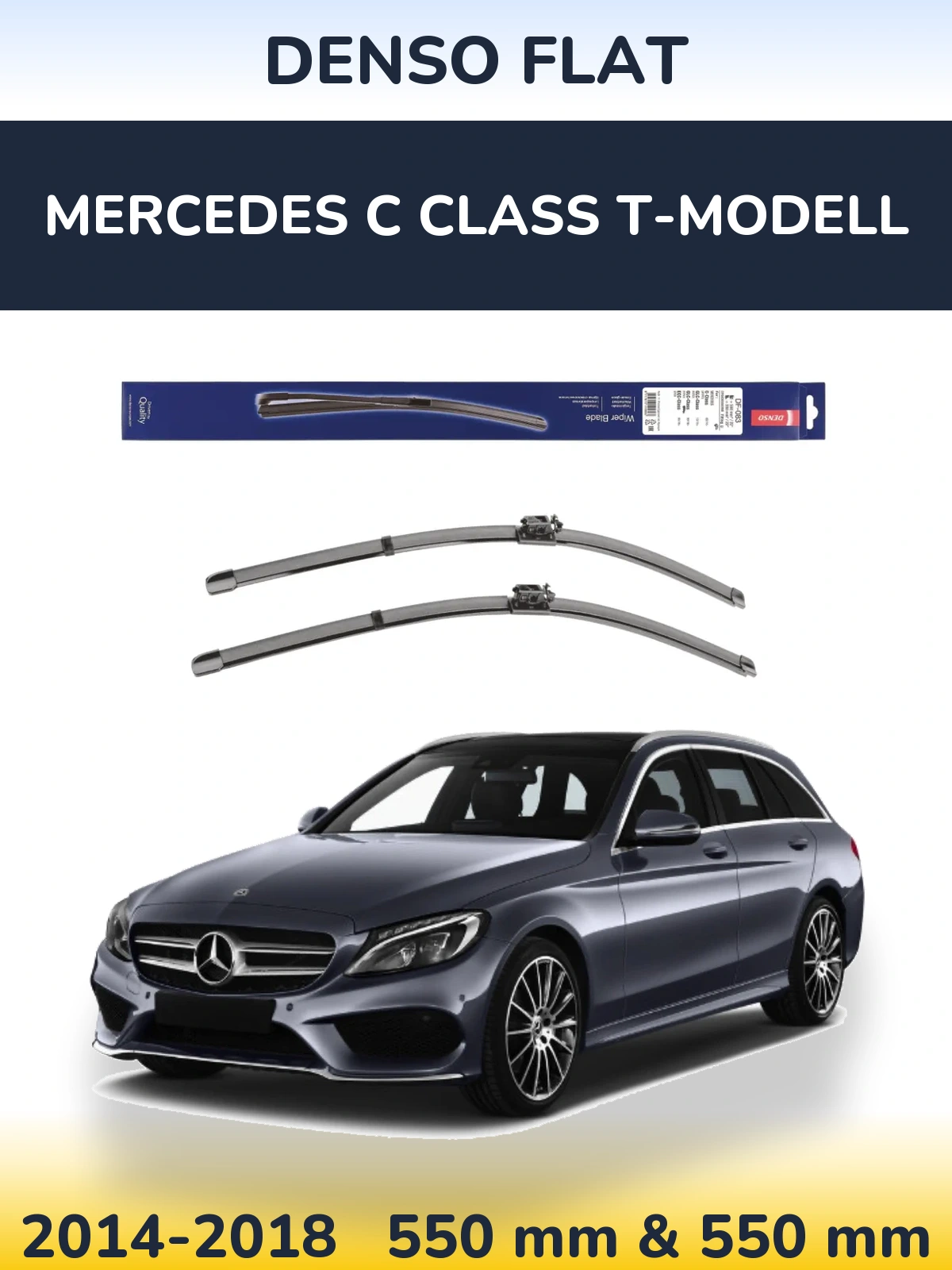 Ștergătoare Denso Flat pentru Mercedes C Class T-Modell