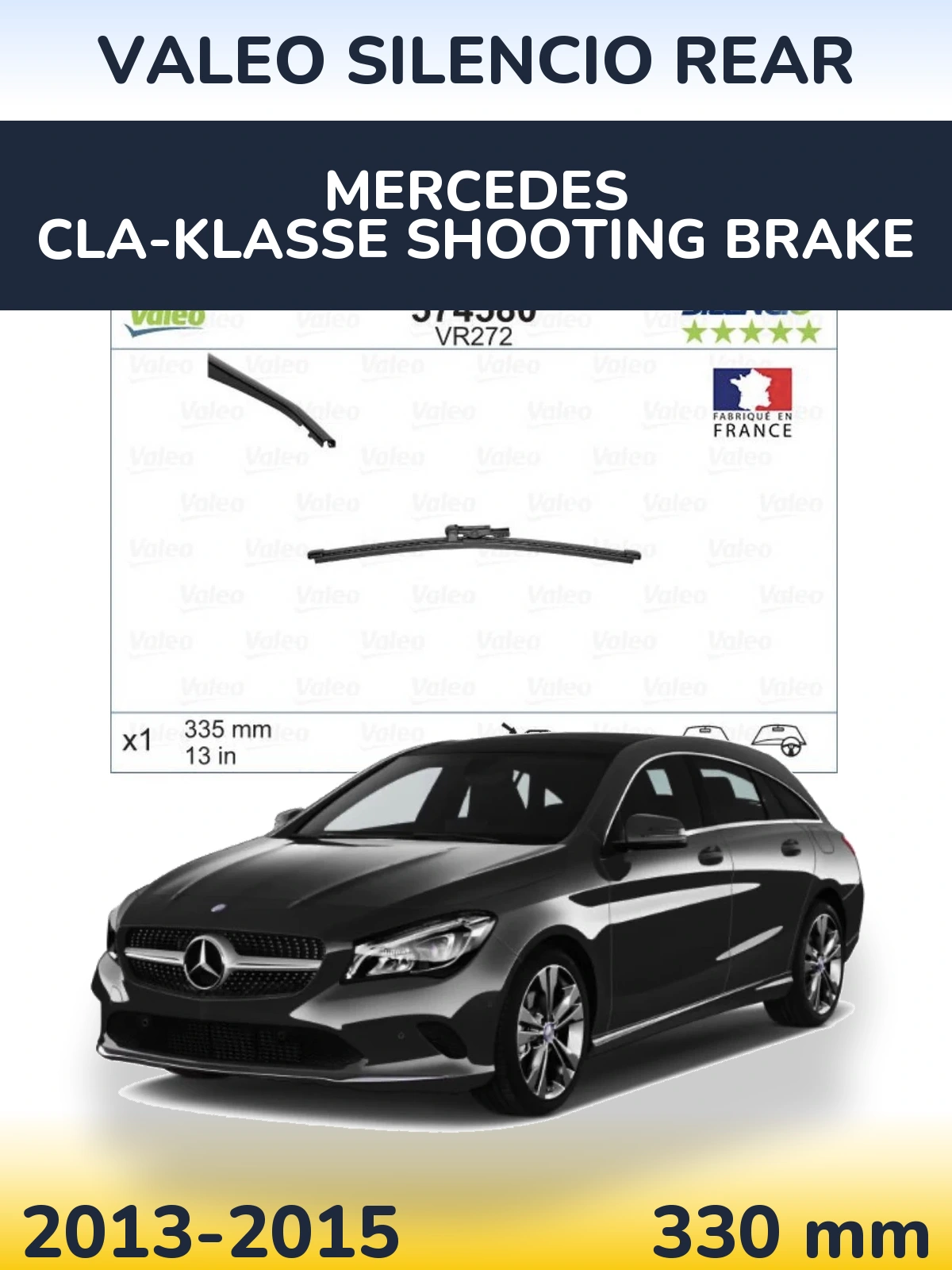 Ștergătoare Valeo Silencio Rear pentru Mercedes CLA-Klasse Shooting Brake