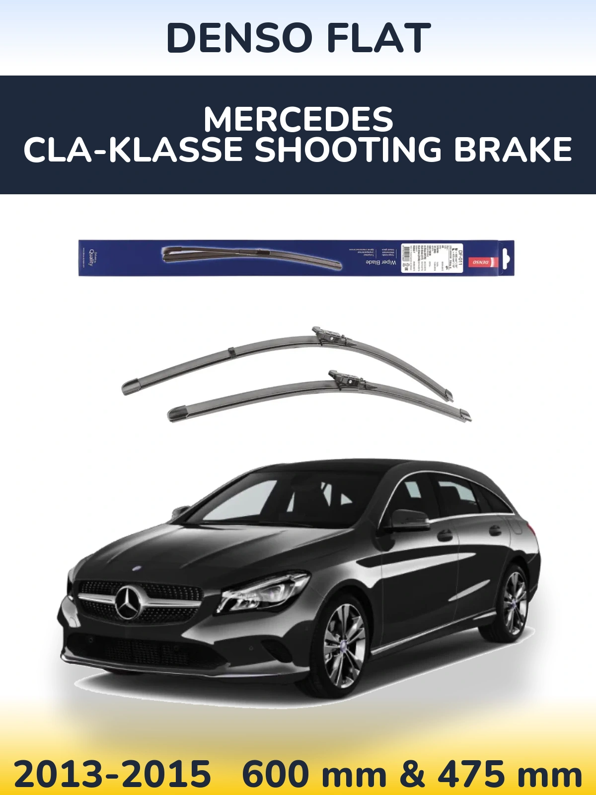 Ștergătoare Denso Flat pentru Mercedes CLA-Klasse Shooting Brake