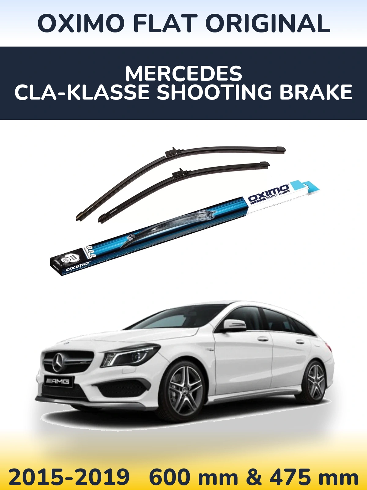 Ștergătoare Oximo Flat Original pentru Mercedes CLA-Klasse Shooting Brake
